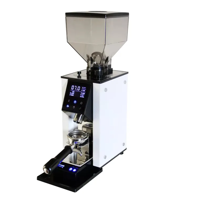 Großhandel professionelle 1000g Trichter kommerzielle Kaffeemühle präzise Qualität mit digitalem Bildschirm Kaffeemaschinen ZF64W