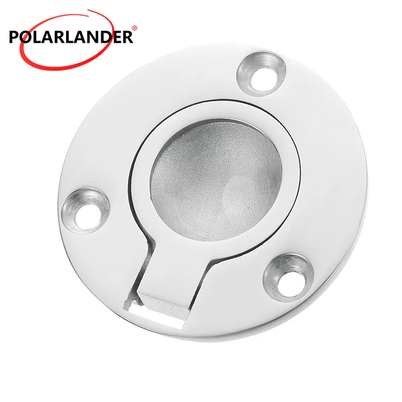 Flush Mount Round Ring Pull Handle 316 Marine SS For Boat Hatch Cabinet Drawer Deck Hardware 50mm 2 Inch
