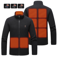 9 Heated Area Heated Jacket USB Charging Heated Insulated Jackets Waterproof Heated Zip Up Coat 3 Gear Temperature for Men Women