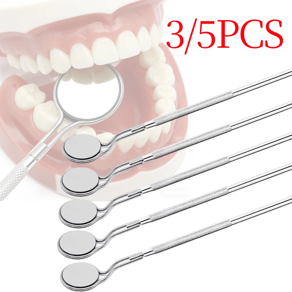 Rhodium Coated Double Sided Dental Mouth Mirror, Anti-Fog Reusable Diagnostic Mirror for Professional Dental Examination
