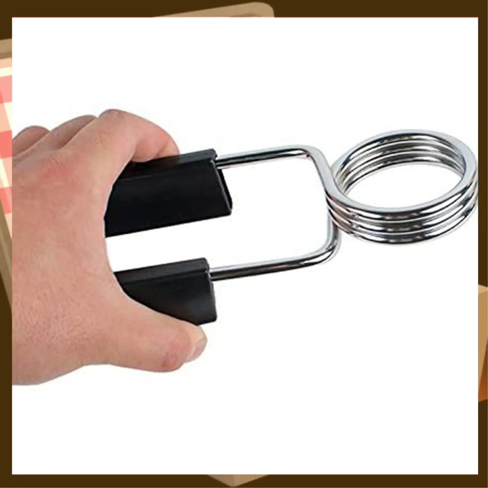 2 uds estándar 1,1 pulgadas/28Mm abrazaderas de barra Clips de cuello de resorte gimnasio peso mancuerna Lock-AA85
