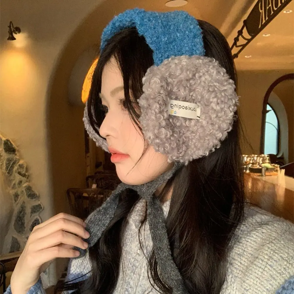 Nuevo Orejeras de felpa enrolladas, cubierta de oreja a prueba de heladas a juego, protección cálida para los oídos,