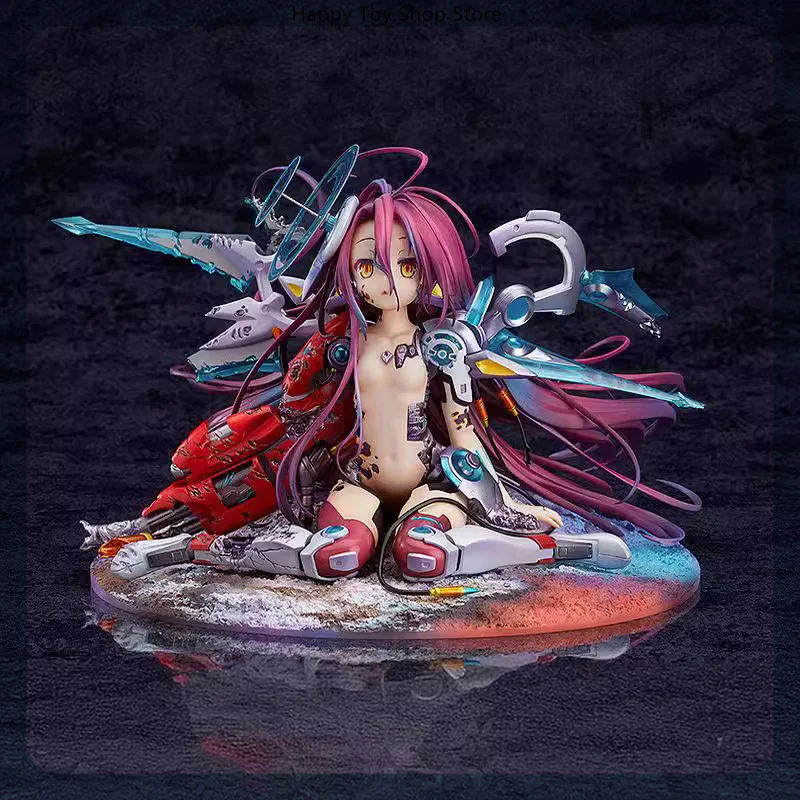 13cm No Game No Life Shuvi Doura Sitting Position Anime Girl Figure Model Statue Boys Collection Desktop Decoration Ornament Toy