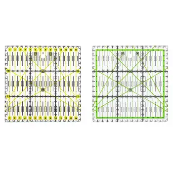 Fenrry 1 pièce règle de couture acrylique 15*15 cm dessin carré mesure Patchwork règle règle de coupe de tissu bricolage outils d'artisanat de couture