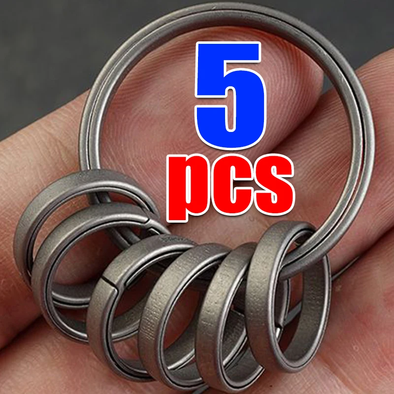 Titanium Alloy Key Rings Keychains Buckle Pendant Super Light Man Car Keychain for Male Creativity Gift Keyfobs Crafts Key Ring