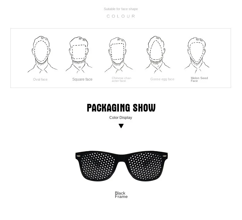 Anti-myopia Astigmatism Glasses Vision Correction Fatigue Pin Hole Glasses with Holes for Men Women Eyesight Improvement Eyewear