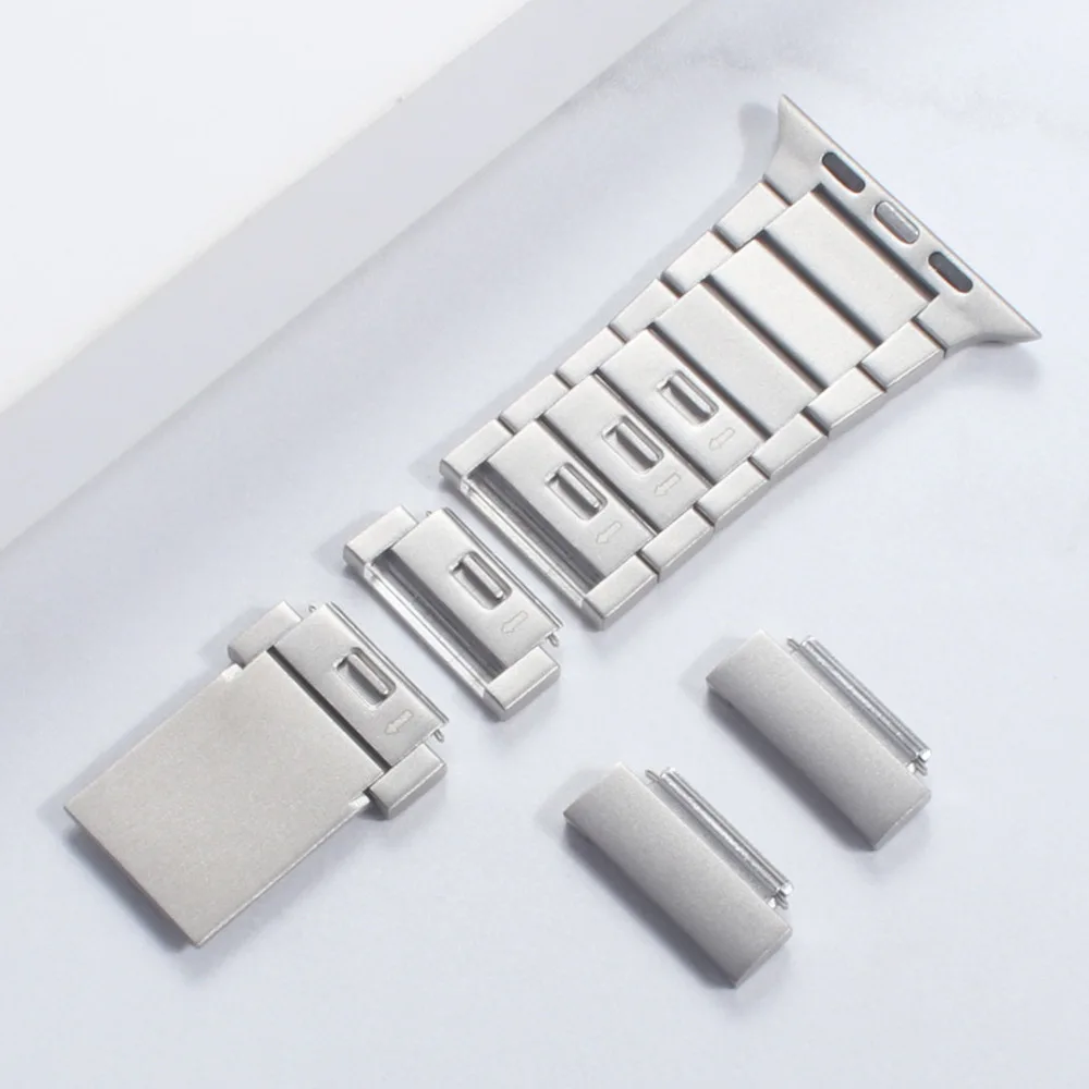 Band for Apple Watch Ultra 49mm Series 10 8 7 6 SE 5 Link bracelet stainless steel strap for iWatch Magnet buckle 46 45 44 42mm
