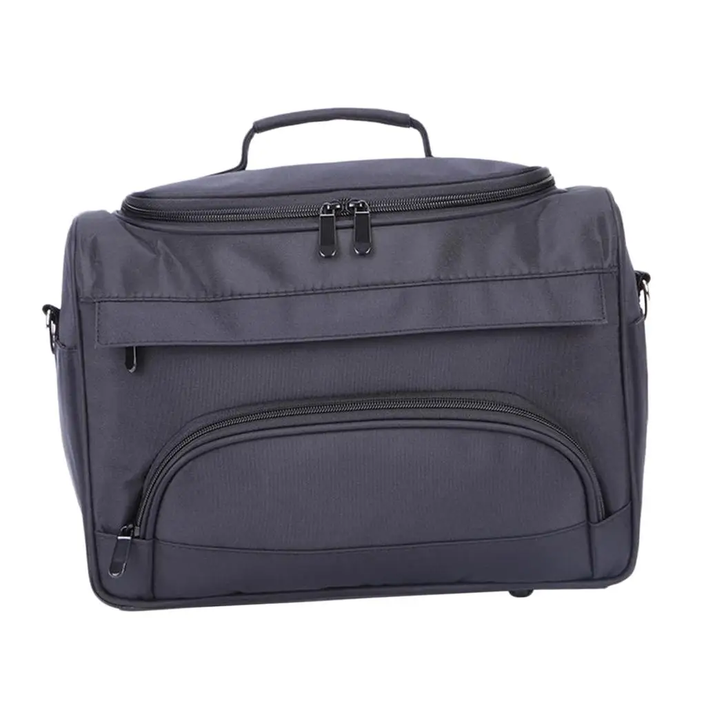 Barber Hairdressing Tools Bag Organizer Padded Canvas Professional Makeup Case Large Capacity Travel Toiletry Bag for Salon Use