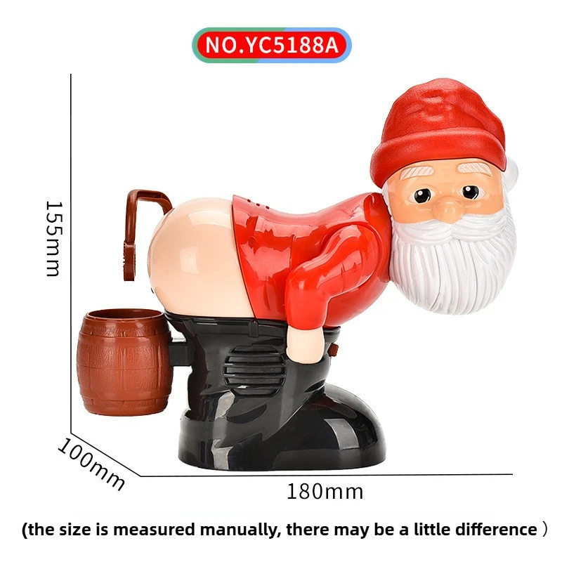 Natal automático gnomos bolha soprando máquina papai noel máquina de bolha engraçado claus peido brinquedo presente de natal para interior ao ar livre