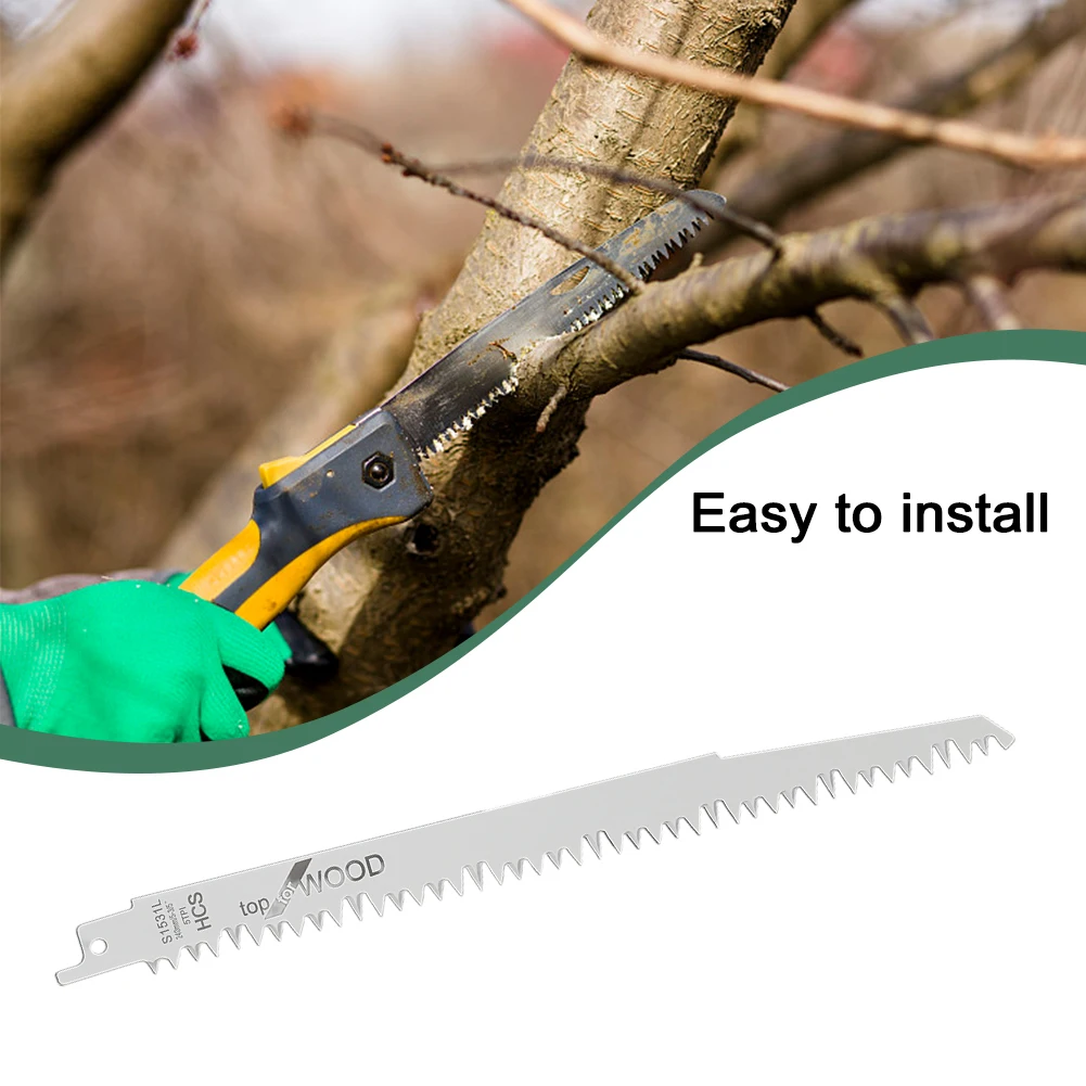 BI-Metal Reciprocating Saw Blades 240MM Ground Teeth Electric Wood Pruning Saw Blades For Wood Fast Cutting Woodworking Tools