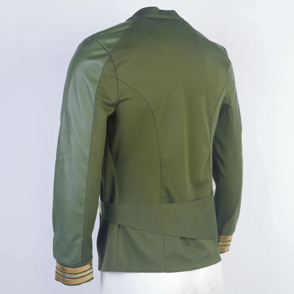 For Strange New Worlds Captain Pike Green Uniforms Starfleet Top Shirts Cosplay Costumes