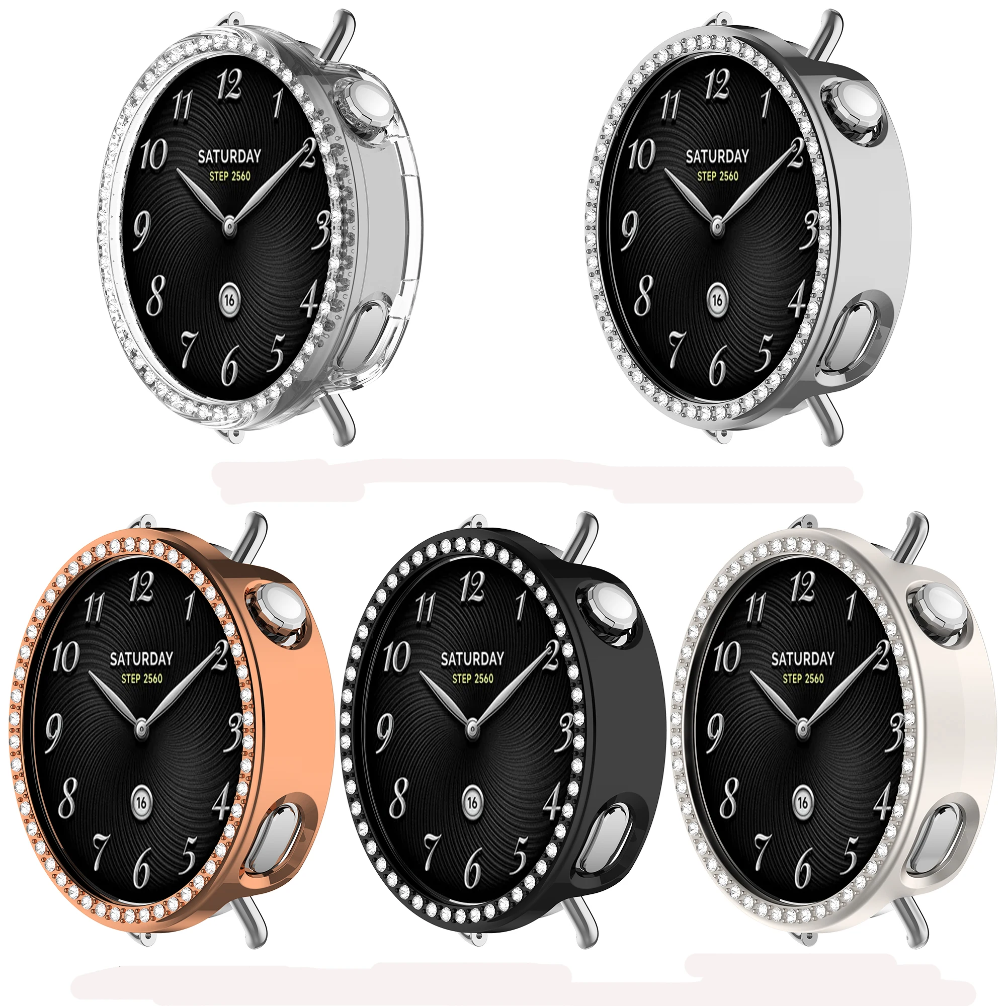 Single Row Dril Hollow Case For Xiaomi Watch S4 41mm SmartWatch Strap Protective Cover Bumper Screen Protector Shell Accessories