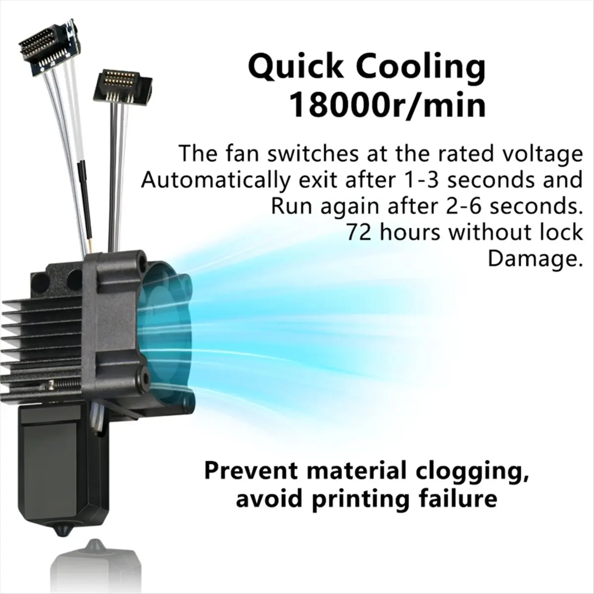 

(A75T) Комплект хотэнда для 3D-принтеров Bambu Lab X1 X1C с охлаждающим вентилятором V2.0, печатающая головка с медными соплами, запчасти для 3D-печати