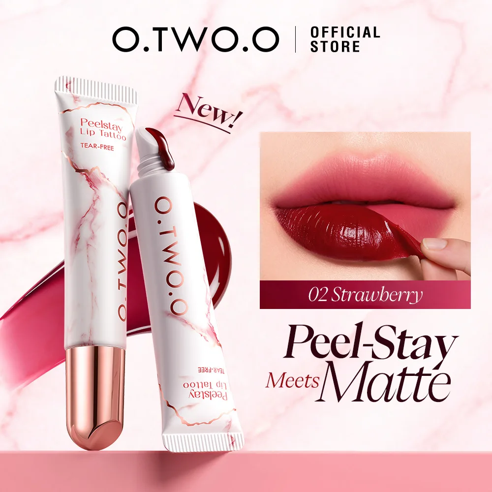 Peel-off Lip Gloss Peelstay Lip Tattoo TEAR-FREE Color-locking Tear-pull Velvet Matte Non-stick Cup Gentle Nourishing Lip Glaze