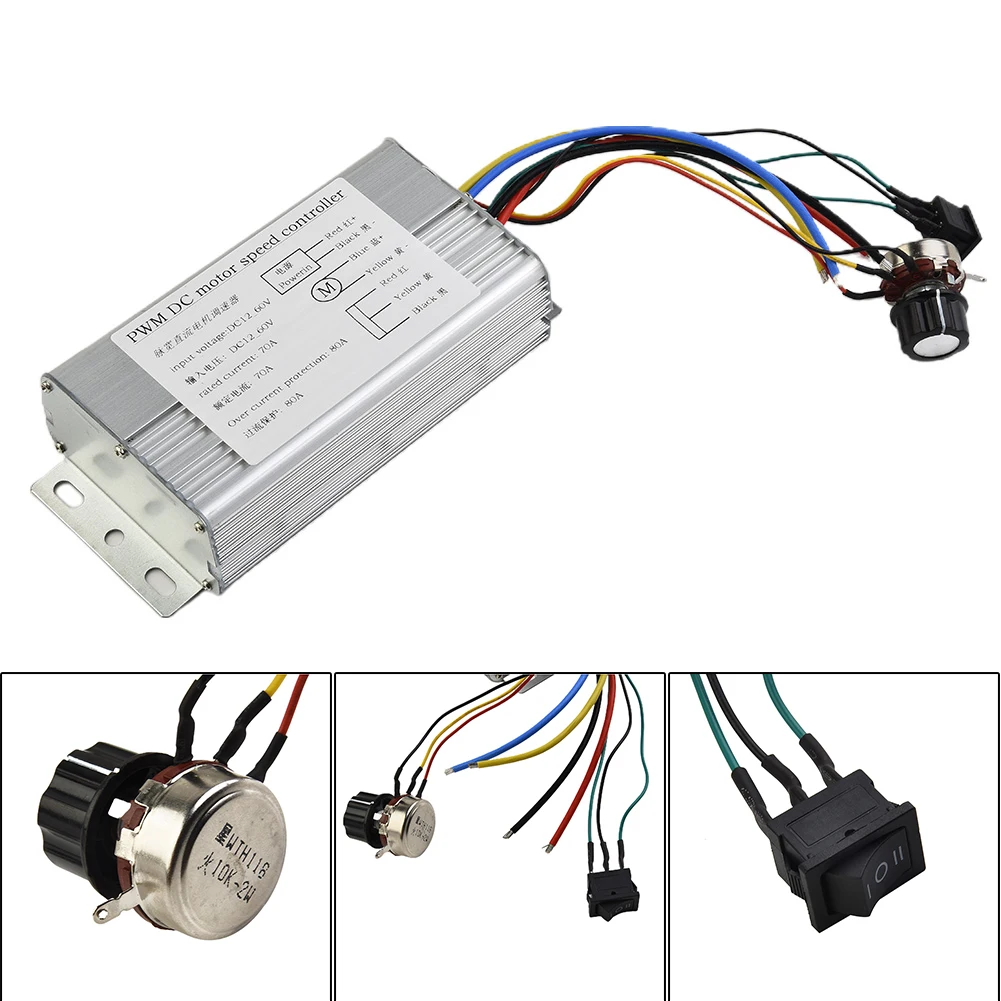 Module Motor speed controller Pulse Regulator Replacement Switch Voltage 1pc 70A Accessories DC 12V 24V 36V 48V