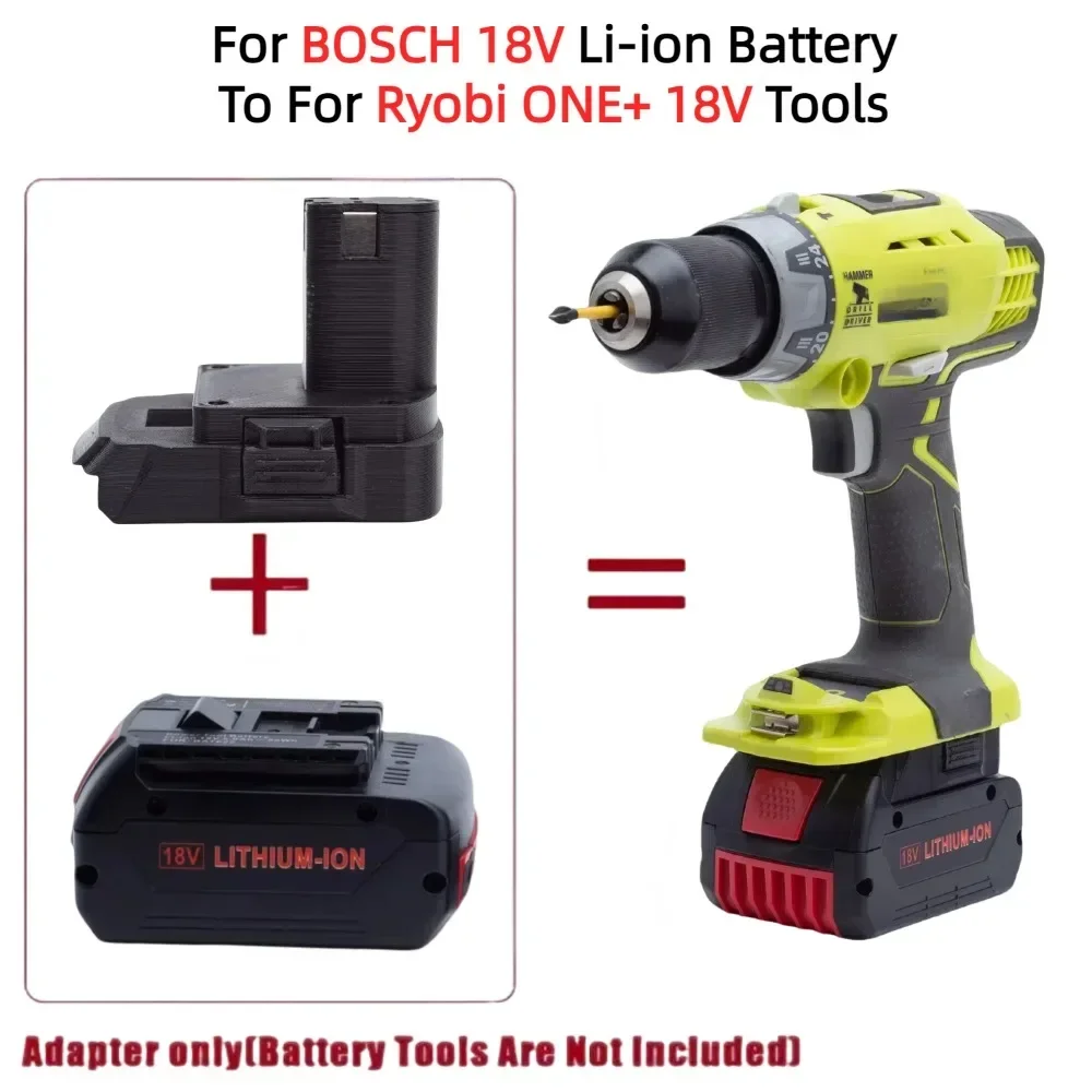 

Battery Adapter/Converter for BOSCH 18V Li-ion Battery Series To for Ryobi 18V ONE+ Series Cordless Power Tools(Only Adapter)