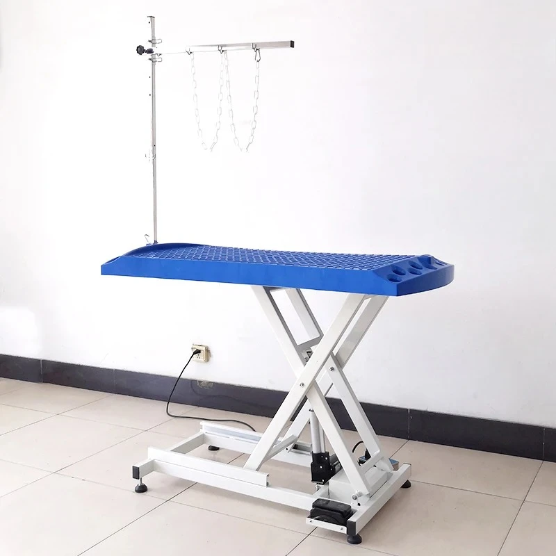 Electric Lift Pet Grooming Table with Plastic Desktop Cat Dog Grooming Table Pet Shop Dog Beauty Table Customizable