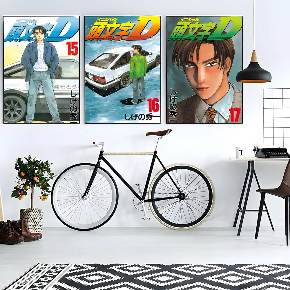 Anime Racing Initial D Poster Modern Living Room Artwork & Beautiful Home Decor Style