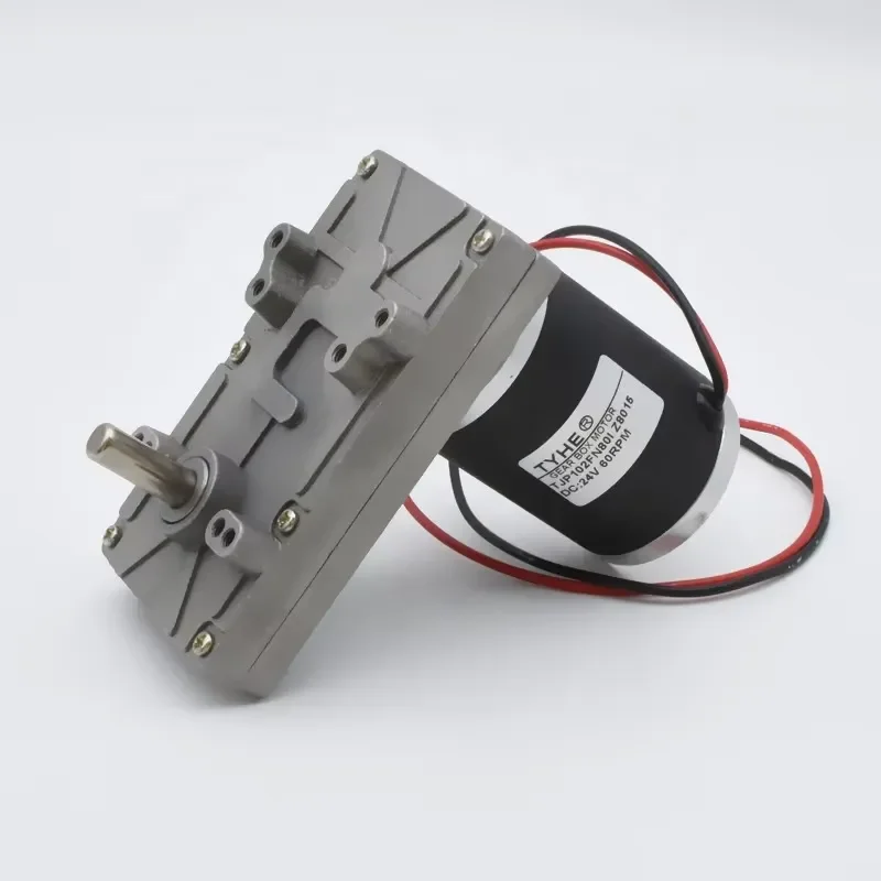 2026 Hot！ TYHE 102*60mm Gearbox Good Price 12v 24v Low Power 30w 5nm High Torque 500rpm Low Speed Dc Flat Gear Motors with Ce
