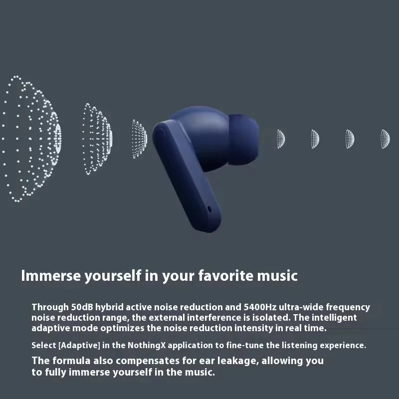 لا شيء CMF Buds 2 Plus 50dB Hybrid ANC سماعة لاسلكية تعمل بالبلوتوث سماعة المحمولة تخفيض مرحبا الدقة سماعة مخصصة الألعاب سماعة