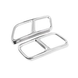 Car Rear Exhaust Tail Pipe Stickers Trim for Mercedes-Benz GL S Class R Class 2010-2017 Muffler Part