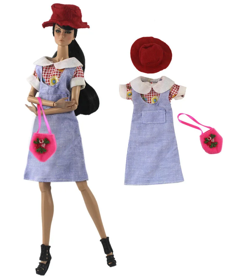 1 Set Doll Clothes 1:6 Scale Dress Outfit for 11.5 Inch 30cm Doll Many Style for Choice Gifts for Girls Doll Accessories #2