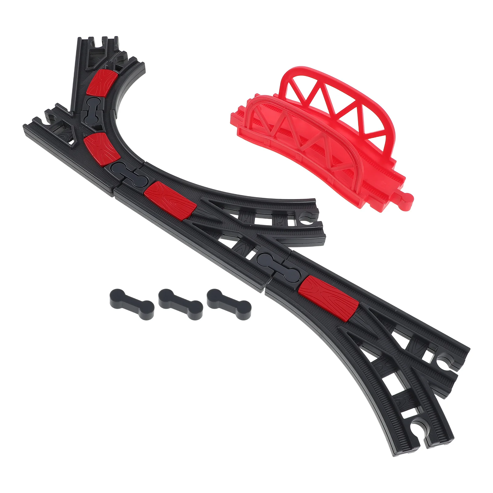 

1Set Train Track Connector Pieces - Sturdy Plastic Design for Reliable Connections - Effortless Installation - Enhances Hands on