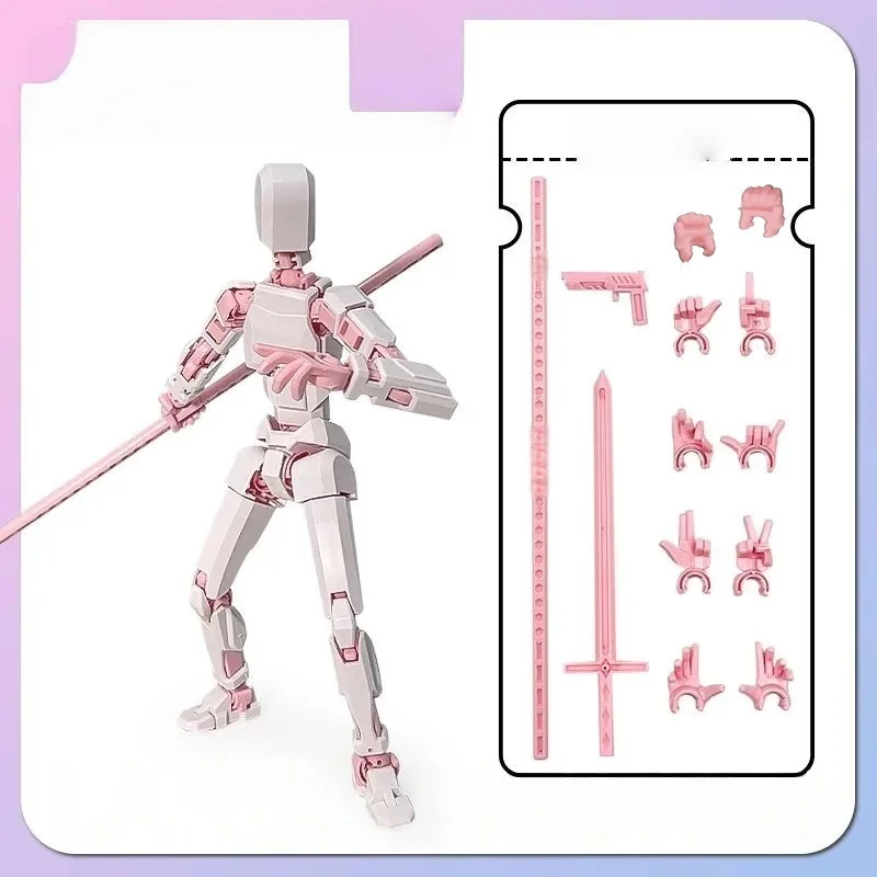 20cm Wielozłączeniowy, ruchomy robot transformujący się, drukowany w 3D manekin, figurki akcji, zabawki dla dzieci i dorosłych, do składania, prezenty, ozdoby