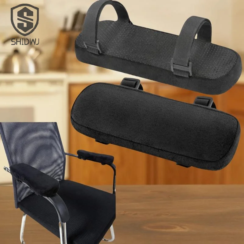 1/2Pcs Memory Foam Soft Armrest Winter Popular Comfortable Car Chair Arm Pillow Hand Pad Auto Replacement Accessories