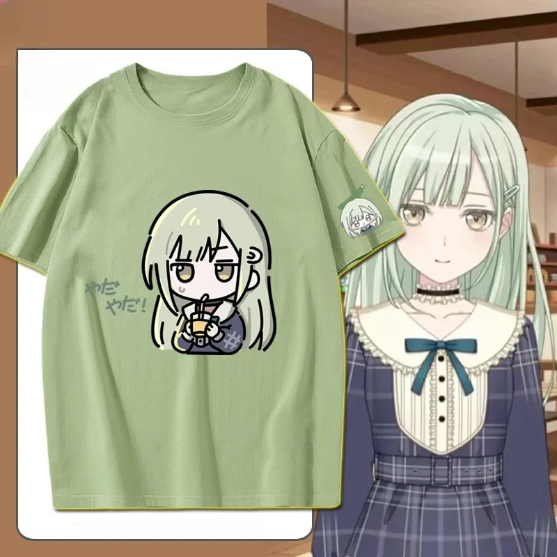 

Mutsumi Wakaba BanG Dream!Ave Mujica аниме футболка с короткими рукавами для мужчин и женщин аниме одежда