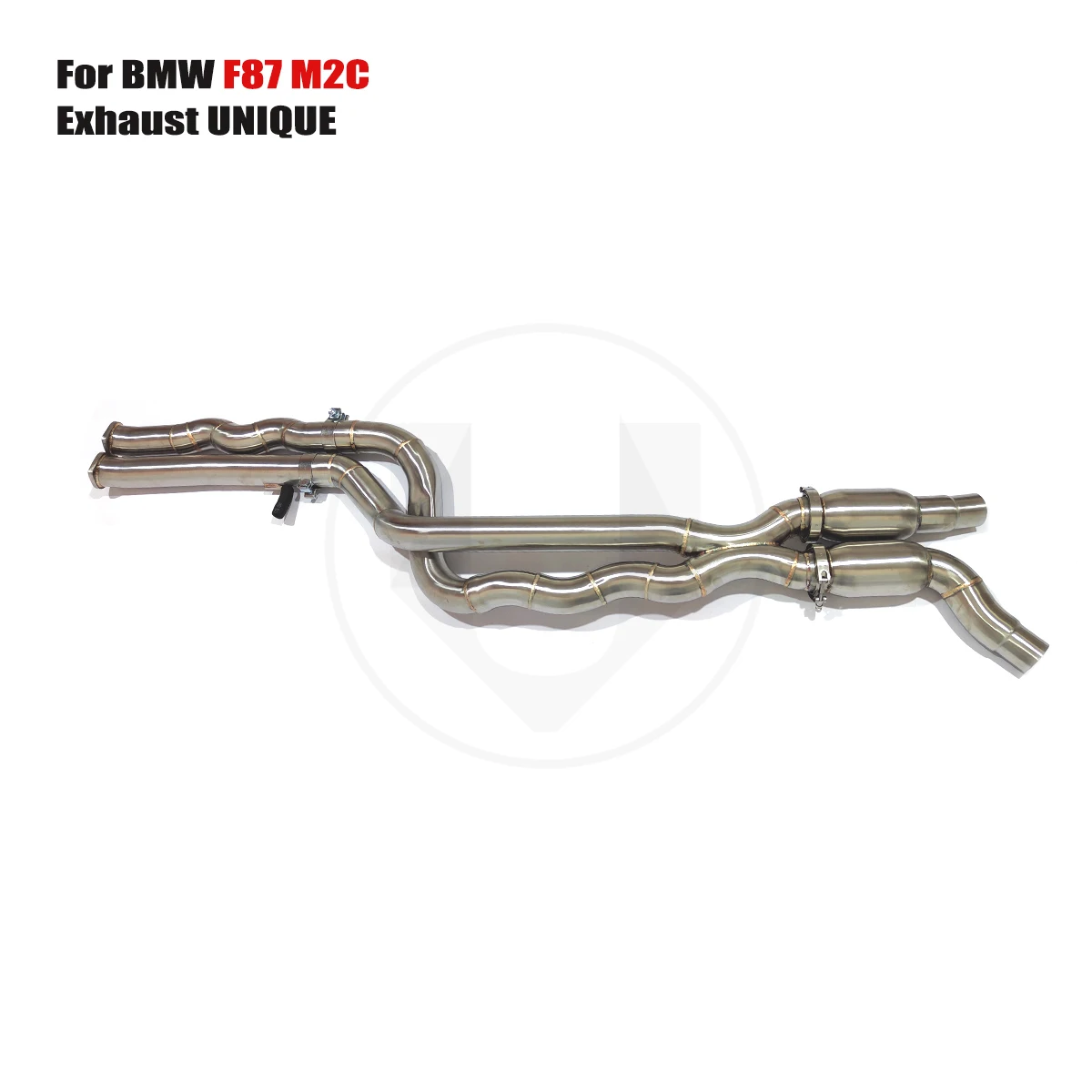 

UNIQUE suitable for 2015-2020 Bmw F87 m2c S55 3.0T 2.75 inches Twist Tube midpipe exhaust ss304 equal length exhaust pipe