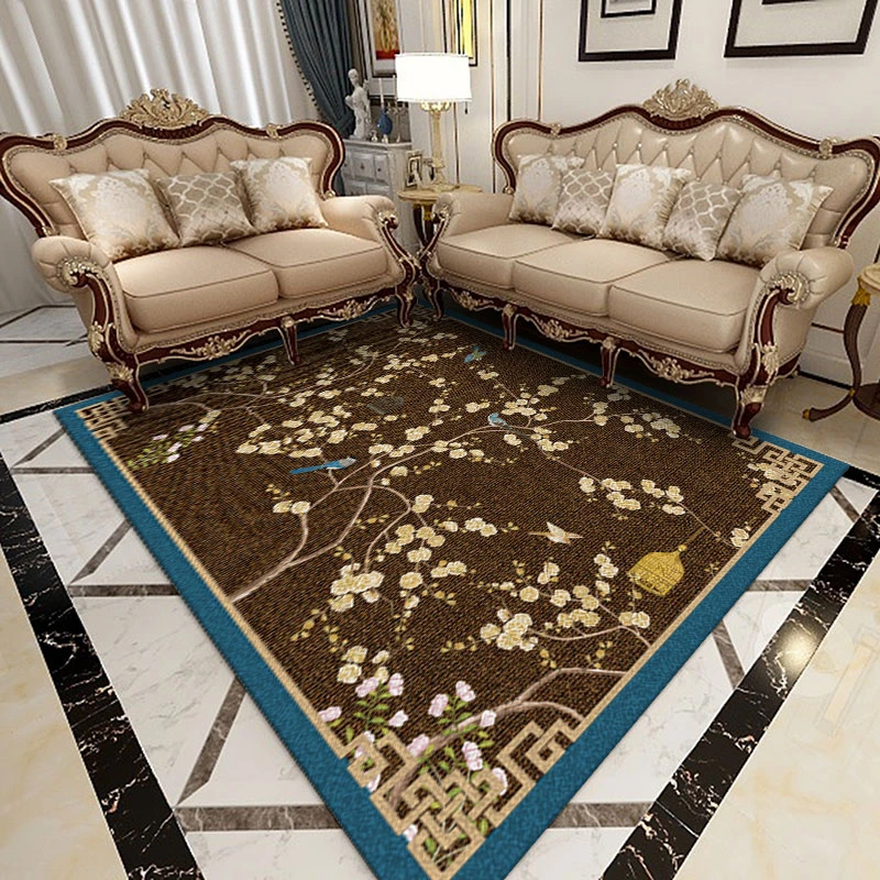 tapis-traditionnel-chinois-avec-zone-d'oiseaux-et-de-fleurs-design-seene-erudit-ecologique-facile-d'entretien-decoration-pour-salon-et-etude