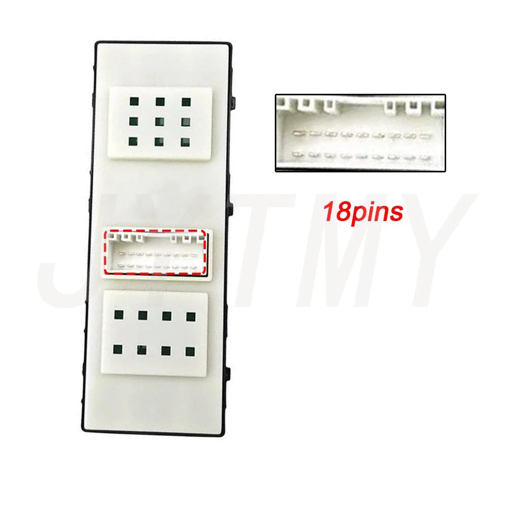 مفتاح نافذة رئيسي للطاقة لشركة Hyundai Elanta 2022-2024 زر التحكم في رافع الزجاج الأمامي الأيسر ملحقات السيارة 93571-AA0004X