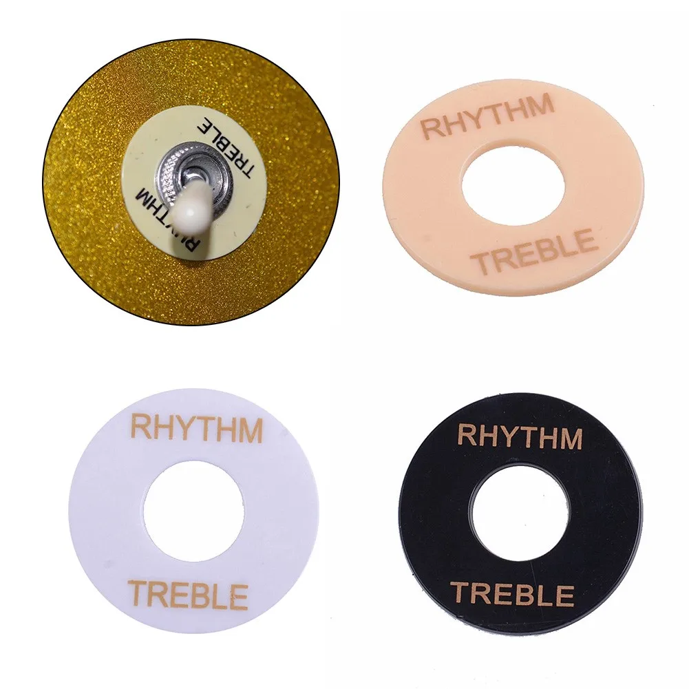 Rhythm/Treble Selector Switch Ring For Gibson Les Paul White/Black/Ivoryy Switch Plate Guitar Parts Accessories