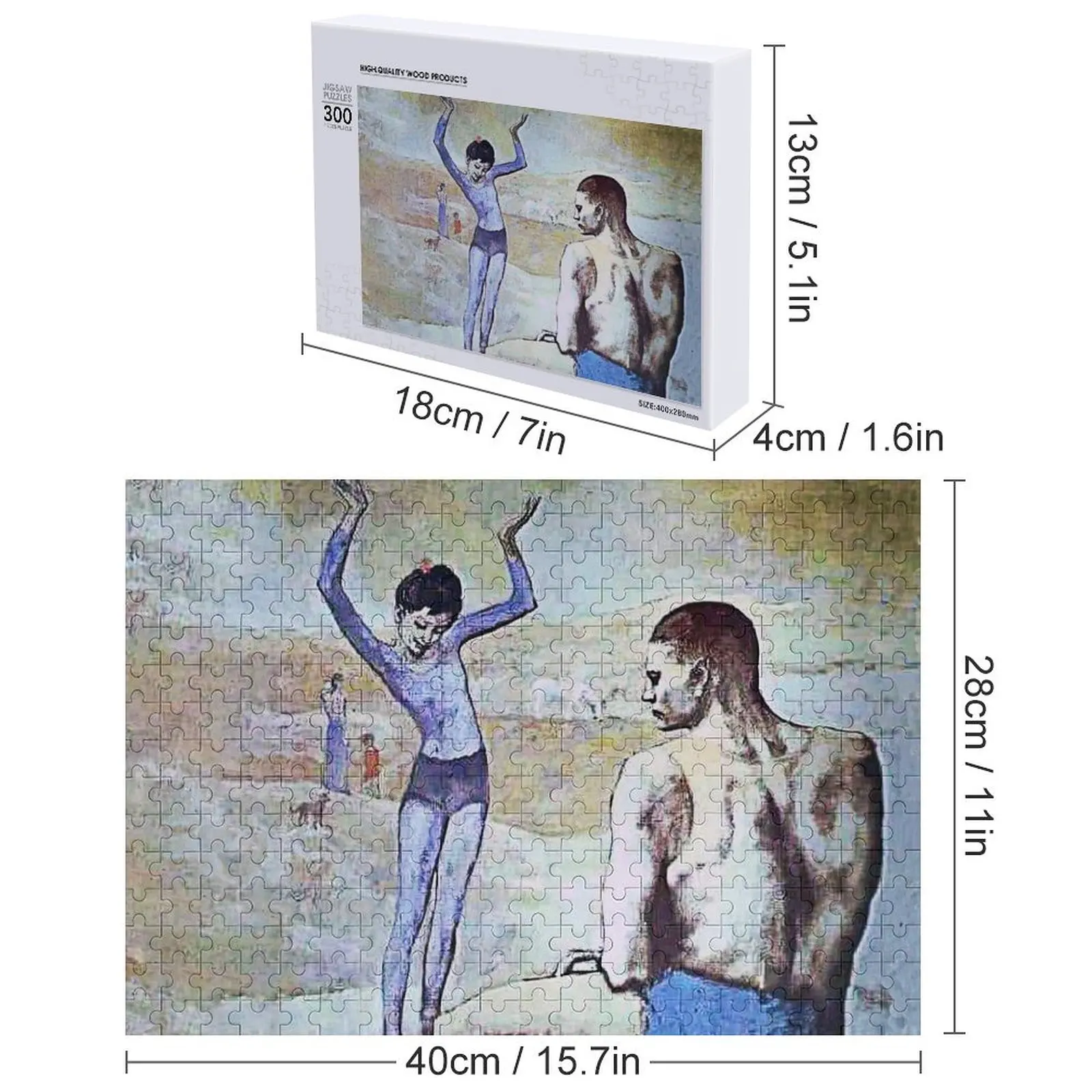 공 위의 젊은 아크로바트, 1905 - 파블로 피카소 직소 퍼즐 아기 나무 맞춤형 선물 애니메이션 맞춤형 어린이 선물 퍼즐