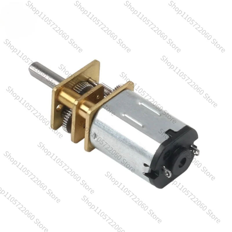 GA12‑N20 Micro DC Geared Motor DC 6V Metal Gearbox Low Speed Reduction Motor 100/200/300/500RPM for Robot DIY Model Project