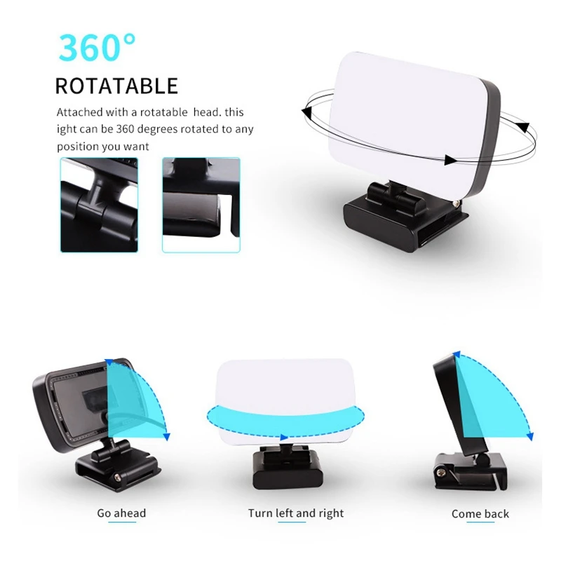 Mini Video Light Vlog Photography Fill Lamp Selfie Adjustable Portable LED Photography Light