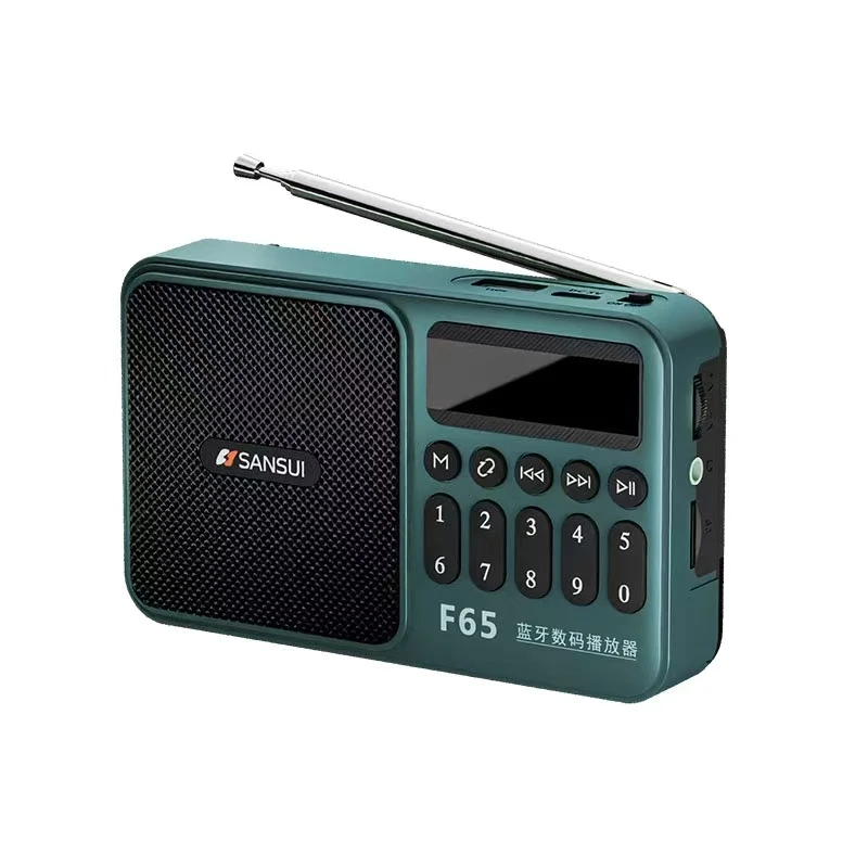 SANSUI F65 Portable FM Radio MP3 Walkman TF/USB Bluetooth Wireless