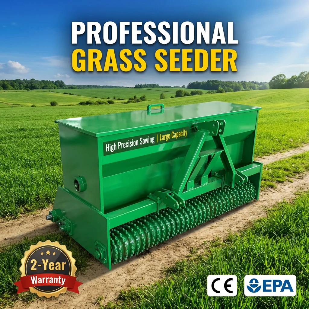 Professional High-Efficiency Lawn Grass Seeder | Precise Uniform Sowing Machine for Landscaping & Parks