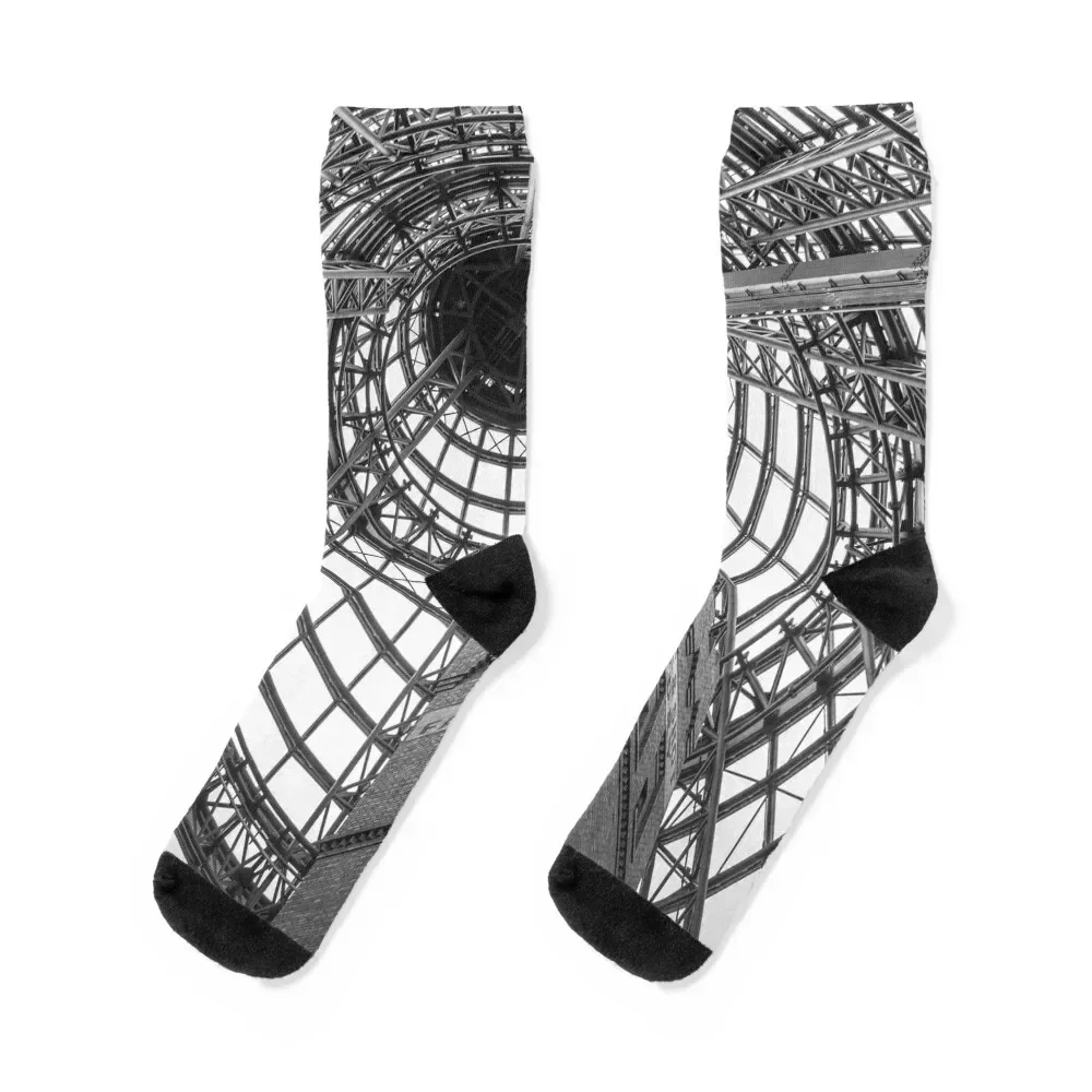 

Circular Metal and the Shot Tower - Melbourne Central Socks basketball tennis luxe hiphop Socks For Man Women's