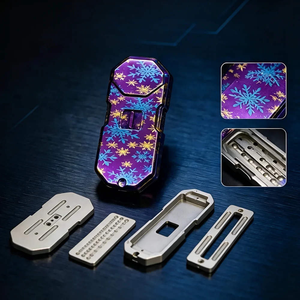 ZDEDC Titanium Mechanical Fidget Slider 3 Tracks Stress Relief Toy Fidget Toys For Adults Anxiety Relief Gadgets