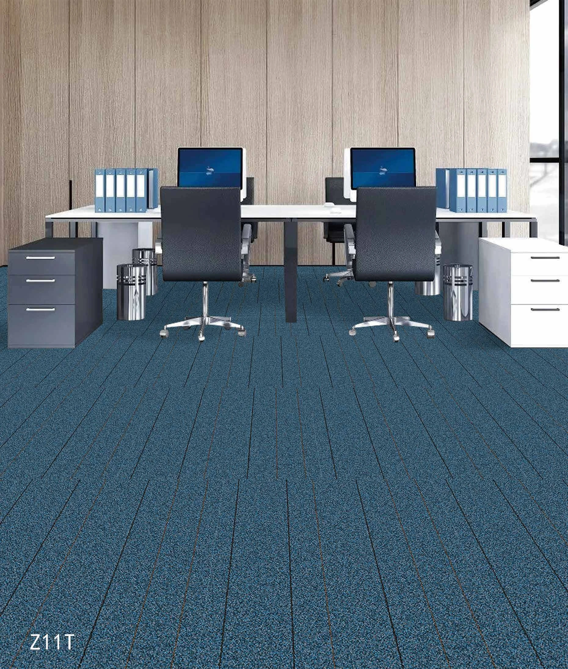 32pcs lot PE Carpet Tile Splicing Square Large Area Floor carpet for Office Restaurant Hotel Hall 50*50cm (ZT series) view 3