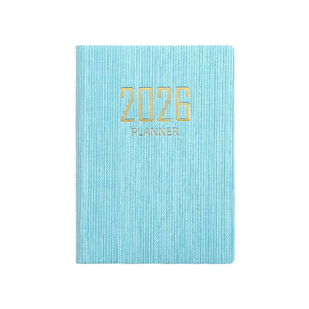 2026 A7 Planner Book 64 Sheets 128 Page Mini Portable Agenda Book Thin Design English Version Weekly Planner Daily Schedule