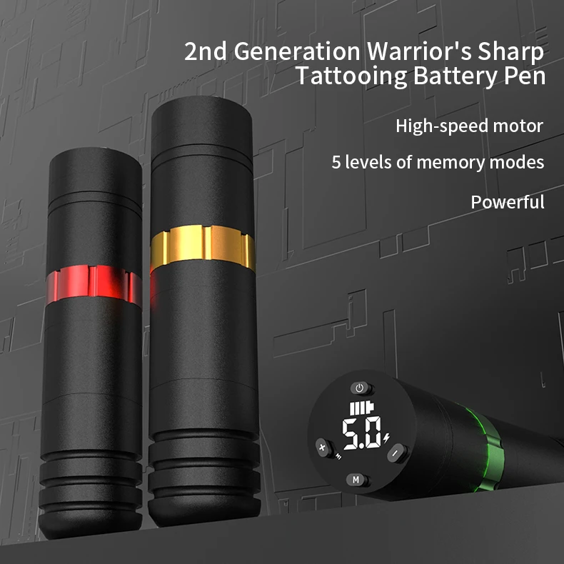 Complete Wireless Tattoo Machine Kit Rotary Tattoo Pen with Built-in Battery and LED Display for Professional Tattoo Artists