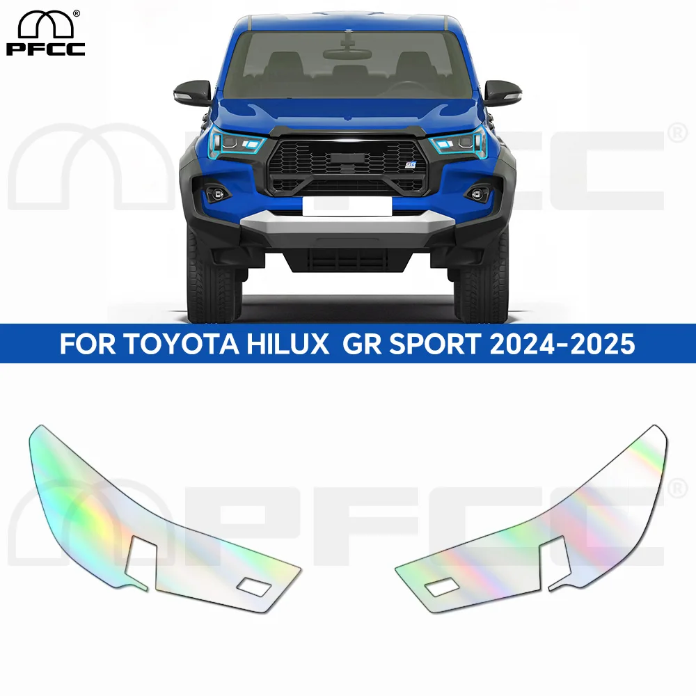 

For Toyota Hilux GR Sport 2024 2025 TPU 9Mil Precut Paint Protection Film Headlight Rearview Clear Anti-Scratch Car Accessories
