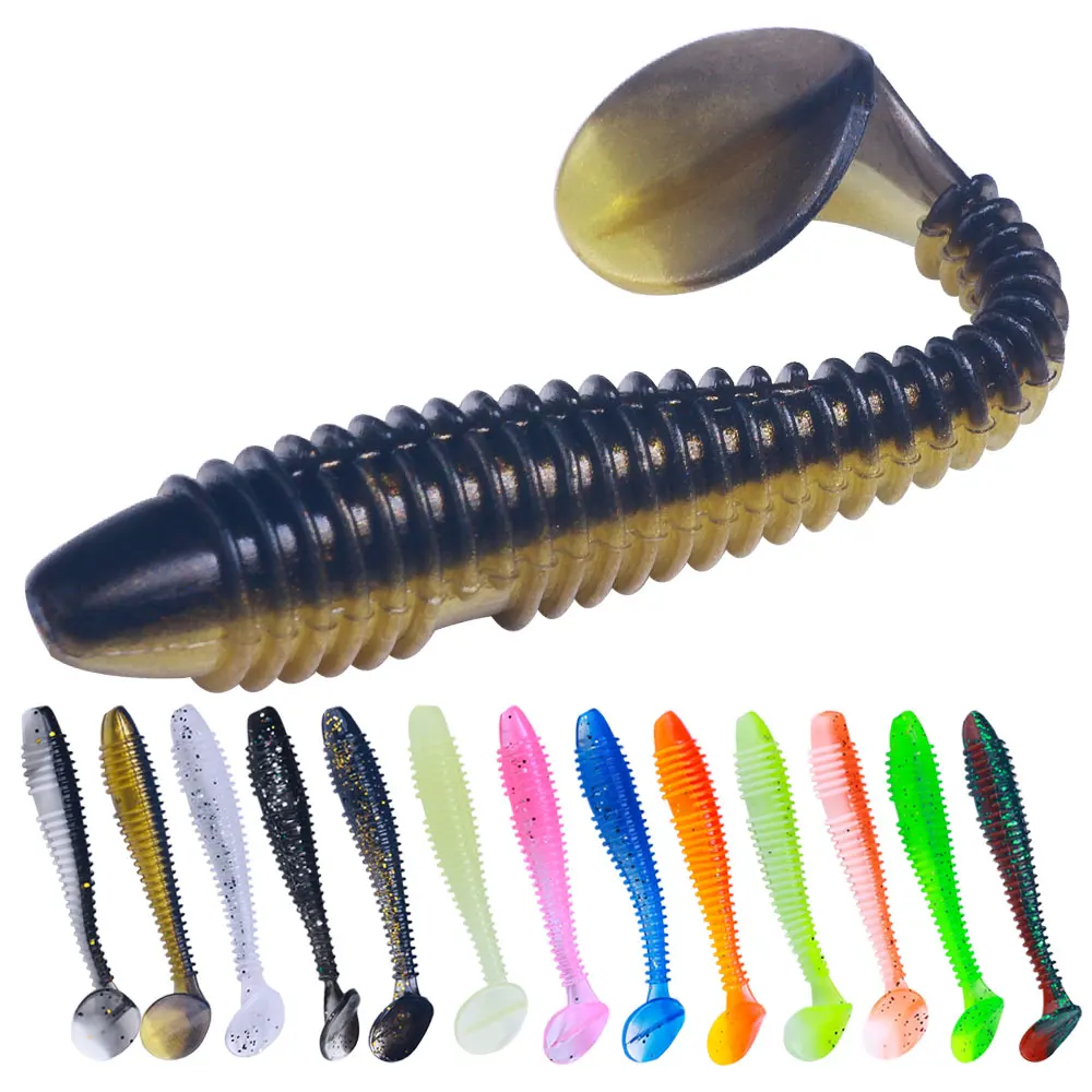 Rubber spinning baits False bait Perch baits Silicone lures  for fishing Artificial Swimbaits For Bass Carp Tackle