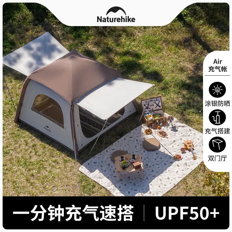 

Naturehike-Ango Air Inflatable Tent, Outdoor Camping, Sun Protection, Quickly Open Folding Tent, Large Space, CNH23ZP12