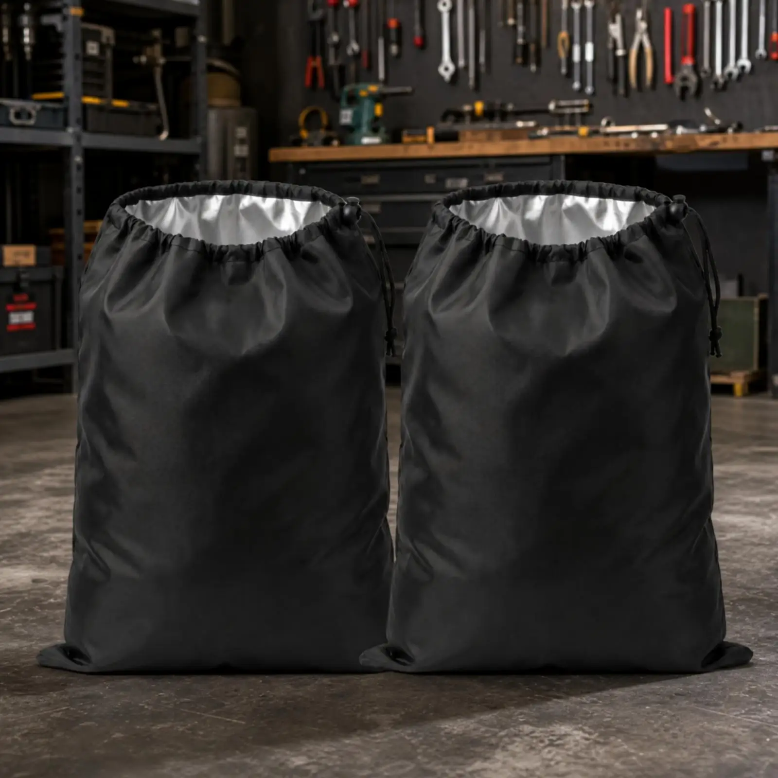 High Capacity Square Sided Storage Bag Oxford Fabric with Silver Coating for Home Improvement Debris and Camping Supplies