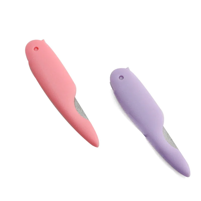 Fashion Cartoon Vouwen Nagelvijl Metalic Rvs Fold Purple Cuticle Lime Een Professionel Tool