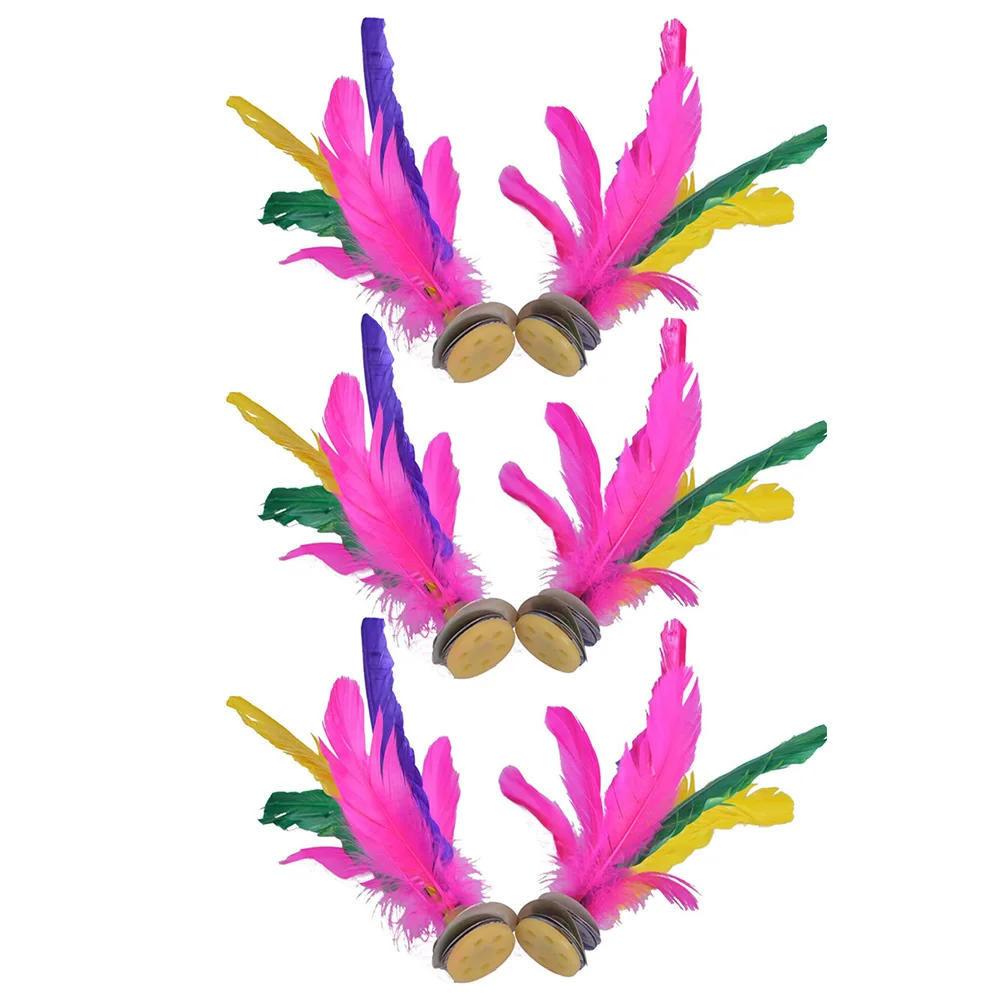 6 szt. Tradycyjnych lotek do kopania Jianzi, chińskie lotki do kopania, zabawki sportowe dla dzieci